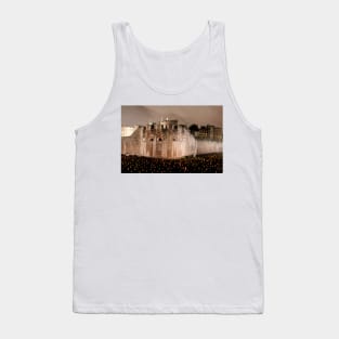 Tower of London Torch Lit Candles Lanterns Tank Top